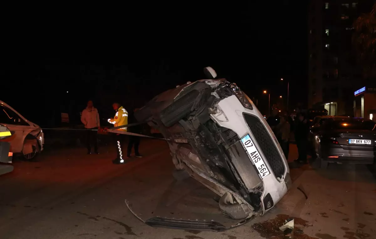 Antalya’da Alkollü Sürücünün Yol Açtığı Kaza!