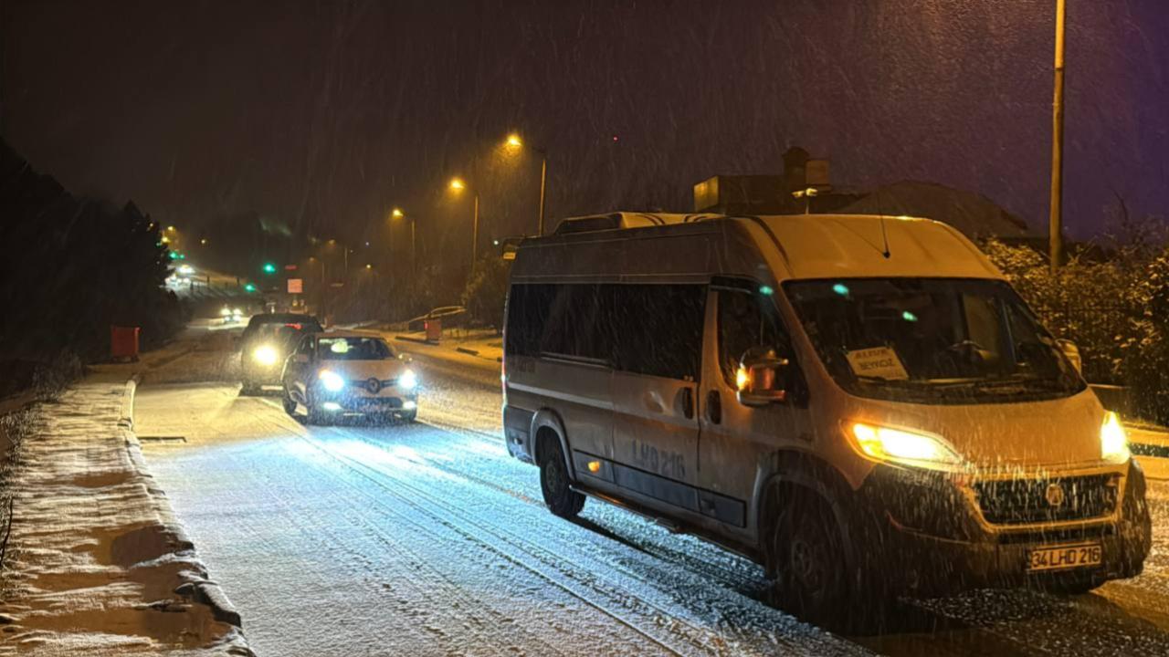 İstanbul’da kar yağışı etkili oldu