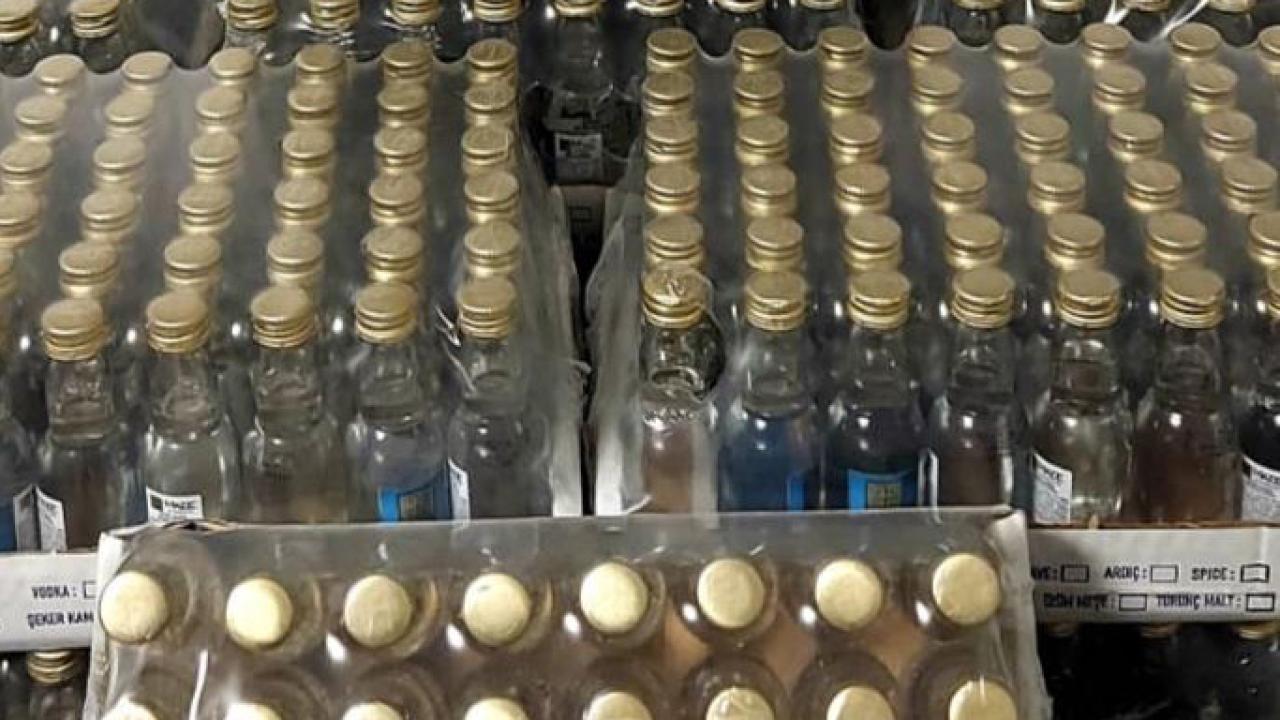 Tekirdağ’da yaklaşık 29 bin litre sahte içki ele geçirildi